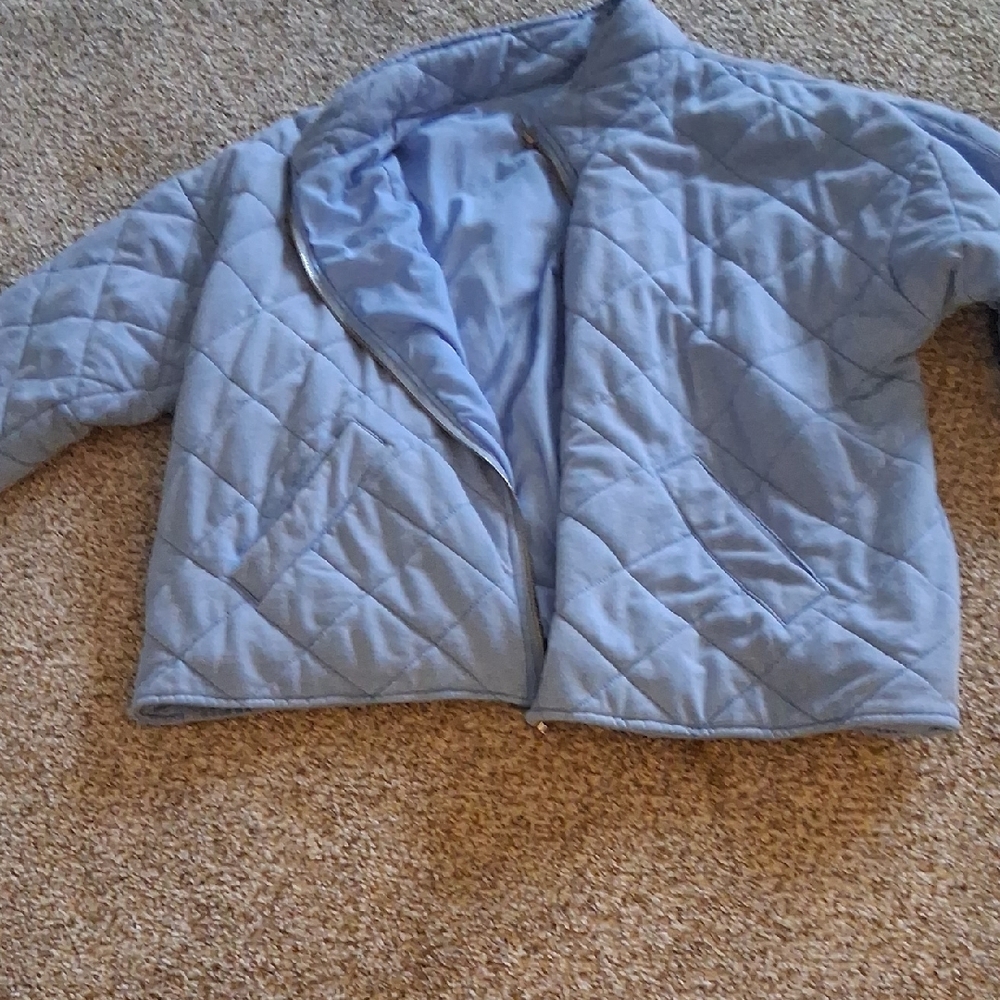 Light Blue Quilted Jacket